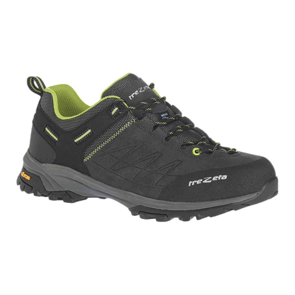 Trezeta Raider WP Waterproof Hiking Shoes in Dark Grey Lime Color