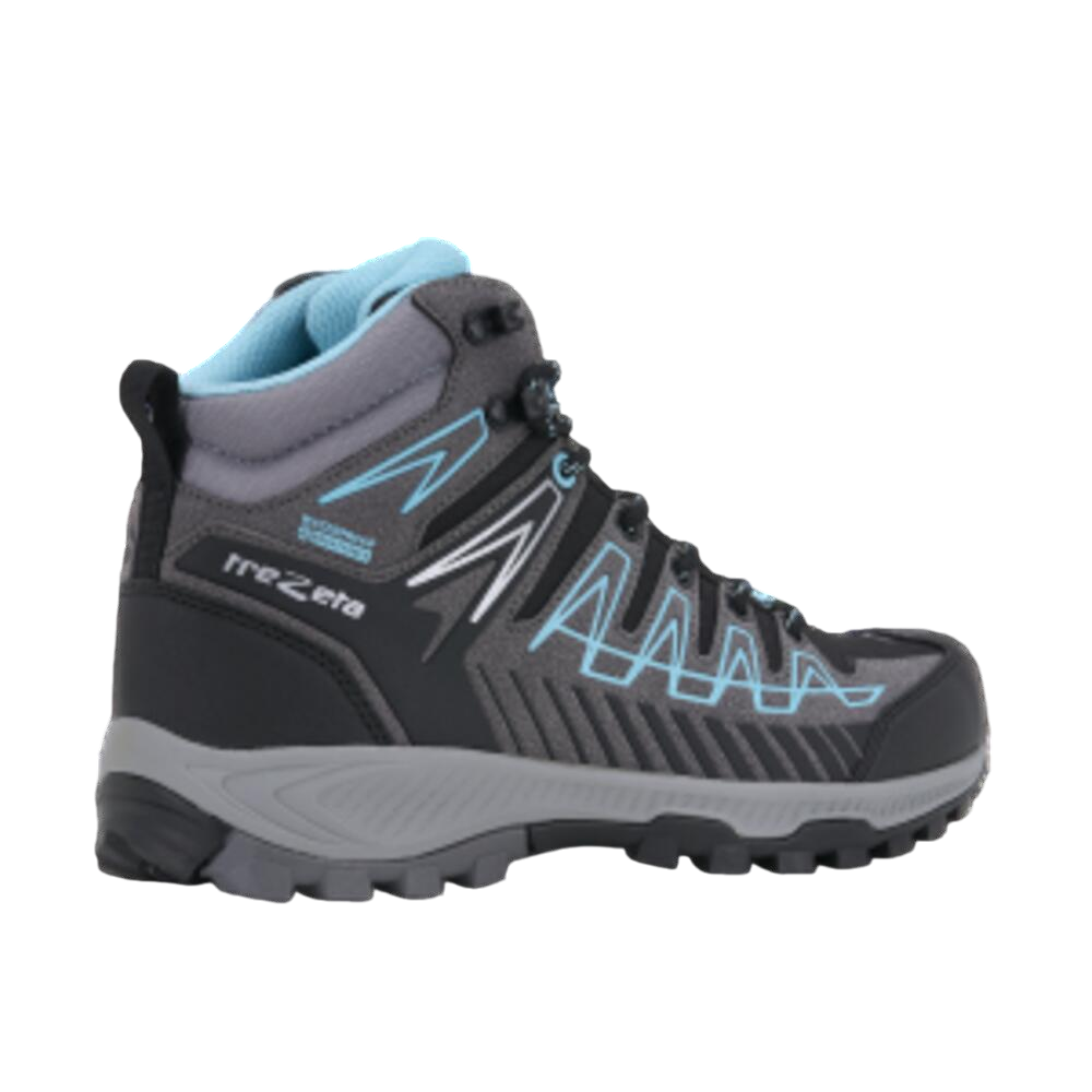 Trezeta Thunder Mid Women's Waterproof Hiking Shoes in Dark Grey Azure