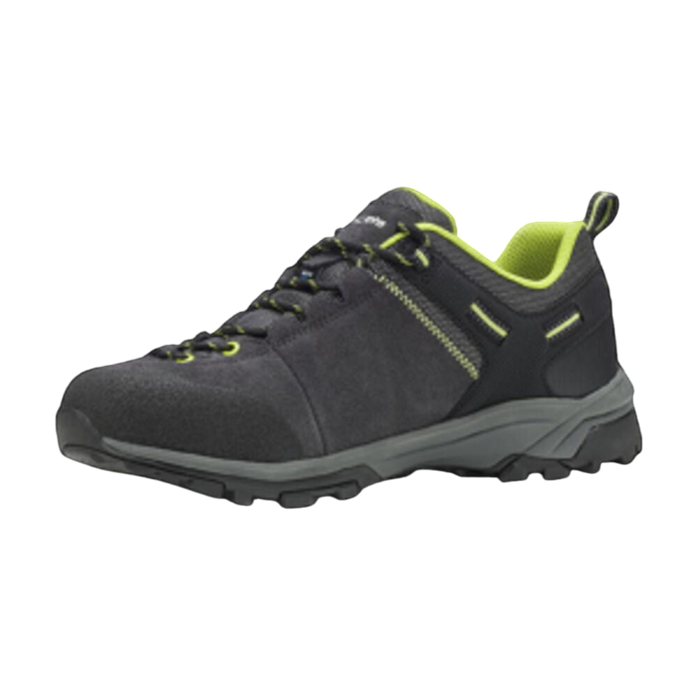 Trezeta Raider WP Waterproof Hiking Shoes in Dark Grey Lime Color