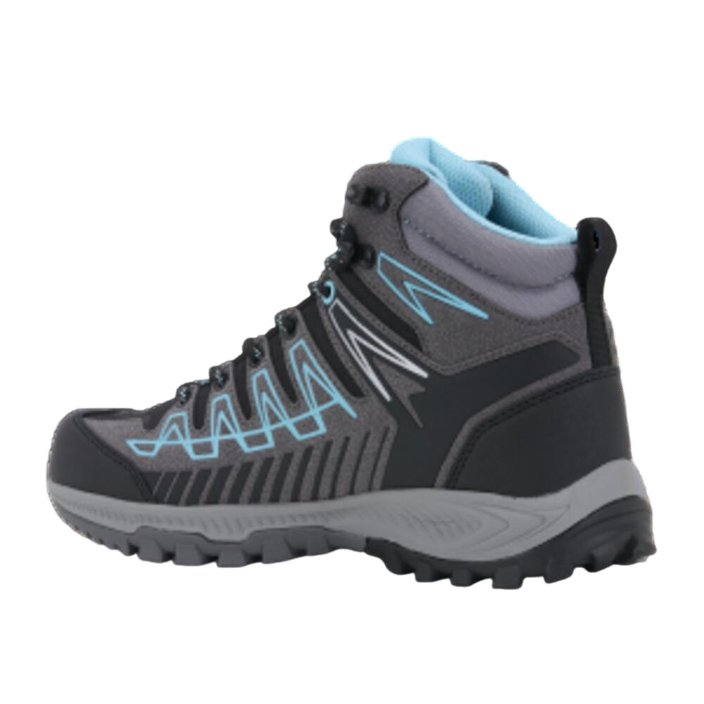 Trezeta Thunder Mid Women's Waterproof Hiking Shoes in Dark Grey Azure