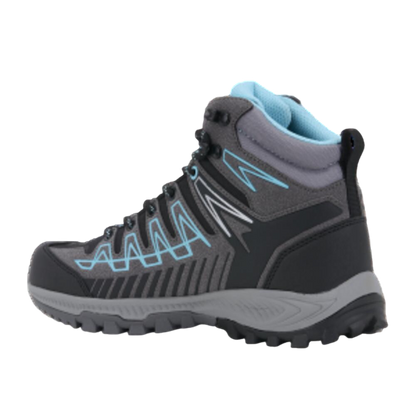 Trezeta Thunder Mid Women's Waterproof Hiking Shoes in Dark Grey Azure