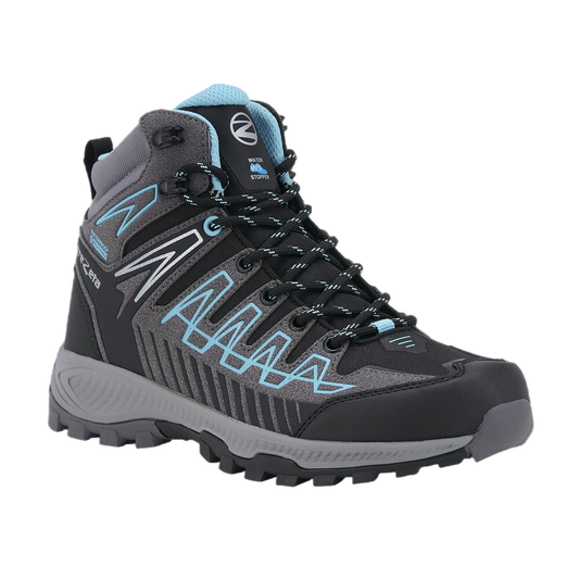 Trezeta Thunder Mid Women's Waterproof Hiking Shoes in Dark Grey Azure