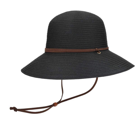 CTR WANDERLUST Breeze Crushable Straw Hat, Black