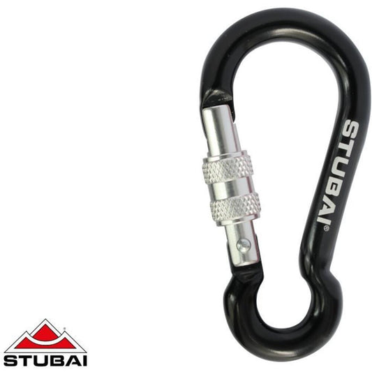 Stubai Dwarf Mini-Karabiner - Screwgate - Black