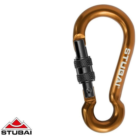 Stubai Dwarf Mini-Karabiner - Screwgate - Orange