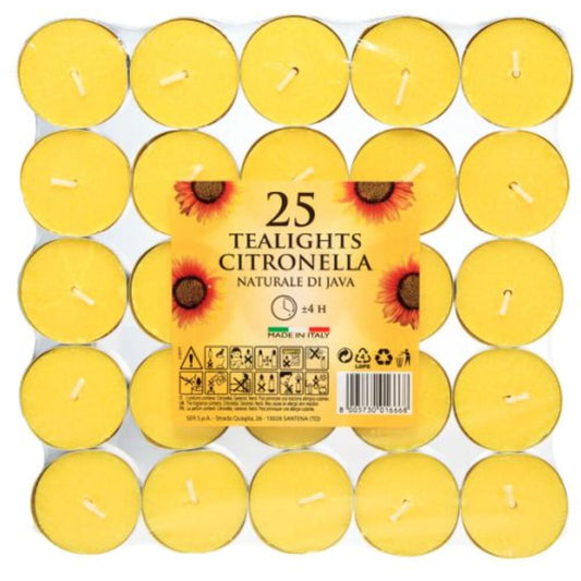 Prices Citronella Tealights x25 - Carton Size 20