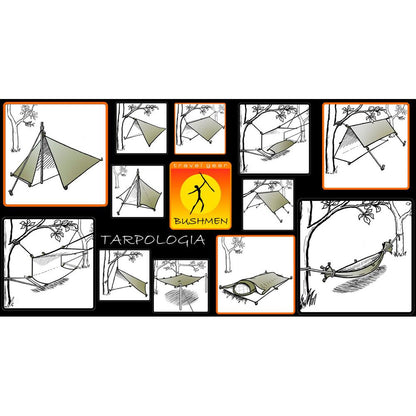 Bushmen Ultralight Tarp 2x3 Dark Olive