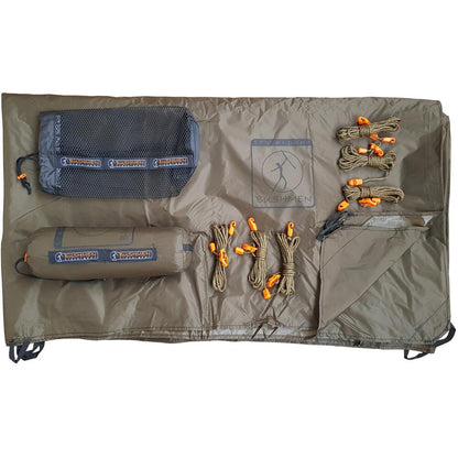 Bushmen Ultralight Tarp 2x3 Dark Olive