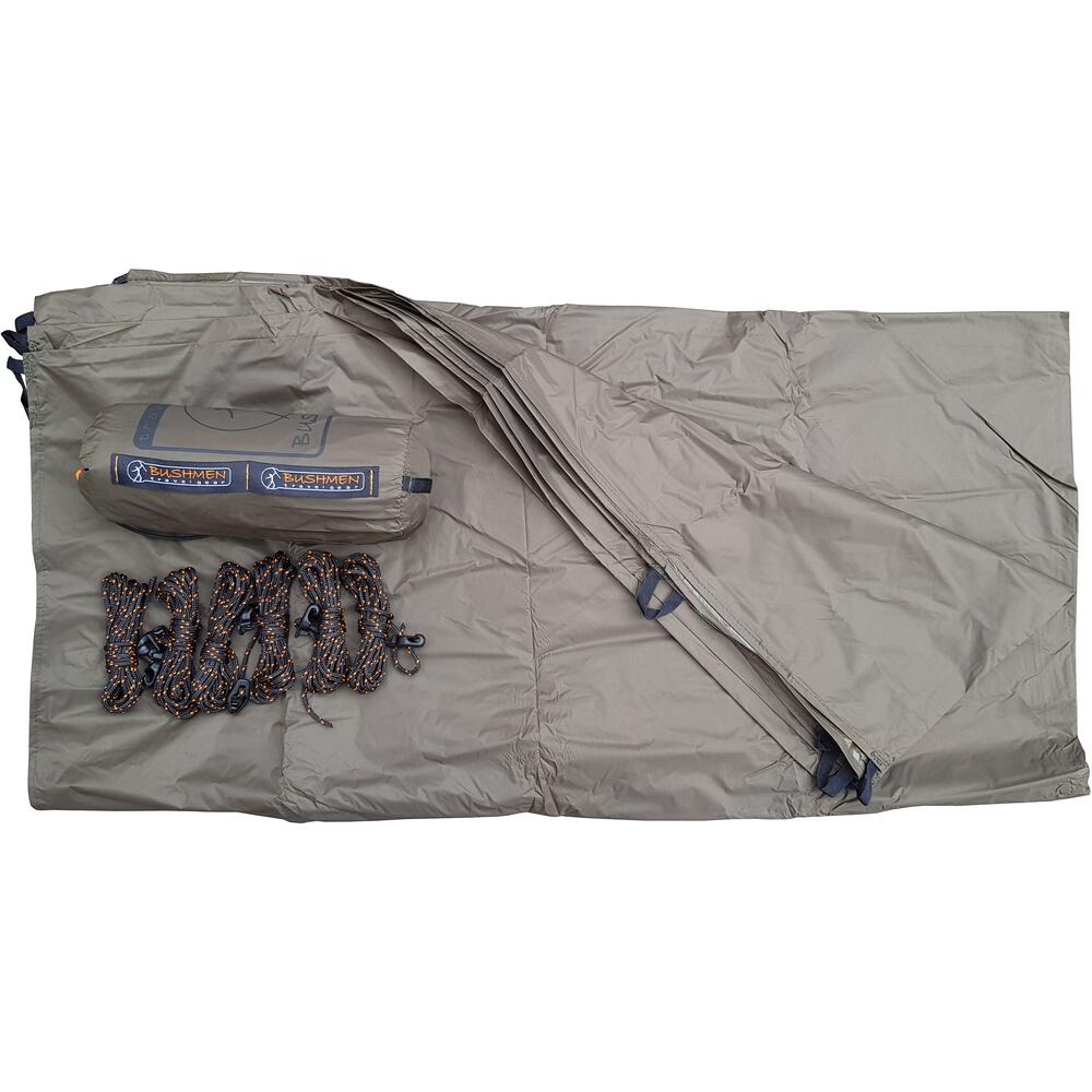 Bushmen Ultralight Tarp 3x3 Dark Olive