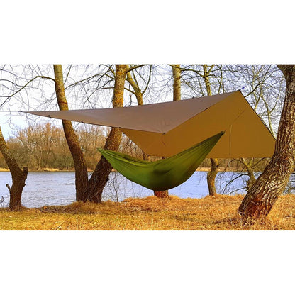 Bushmen Ultralight Tarp 3x3 Dark Olive